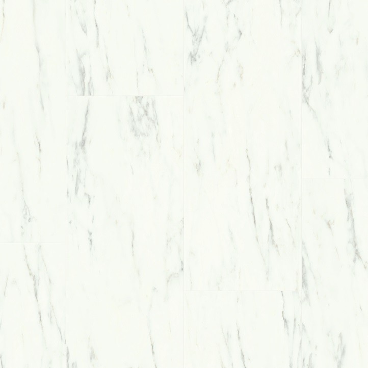 Виниловые полы Quick-Step Ambient Click Мрамор каррарский белый AMCL40136 